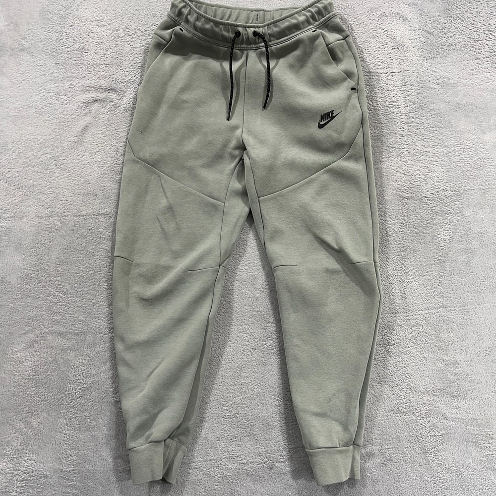 Nike Tech Fleece Mens Size XS Joggers Mica Green Sweatpants CU4495 330